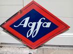 Panneau d'affichage émaillé vintage Agfa, Enlèvement ou Envoi, Comme neuf, Panneau publicitaire