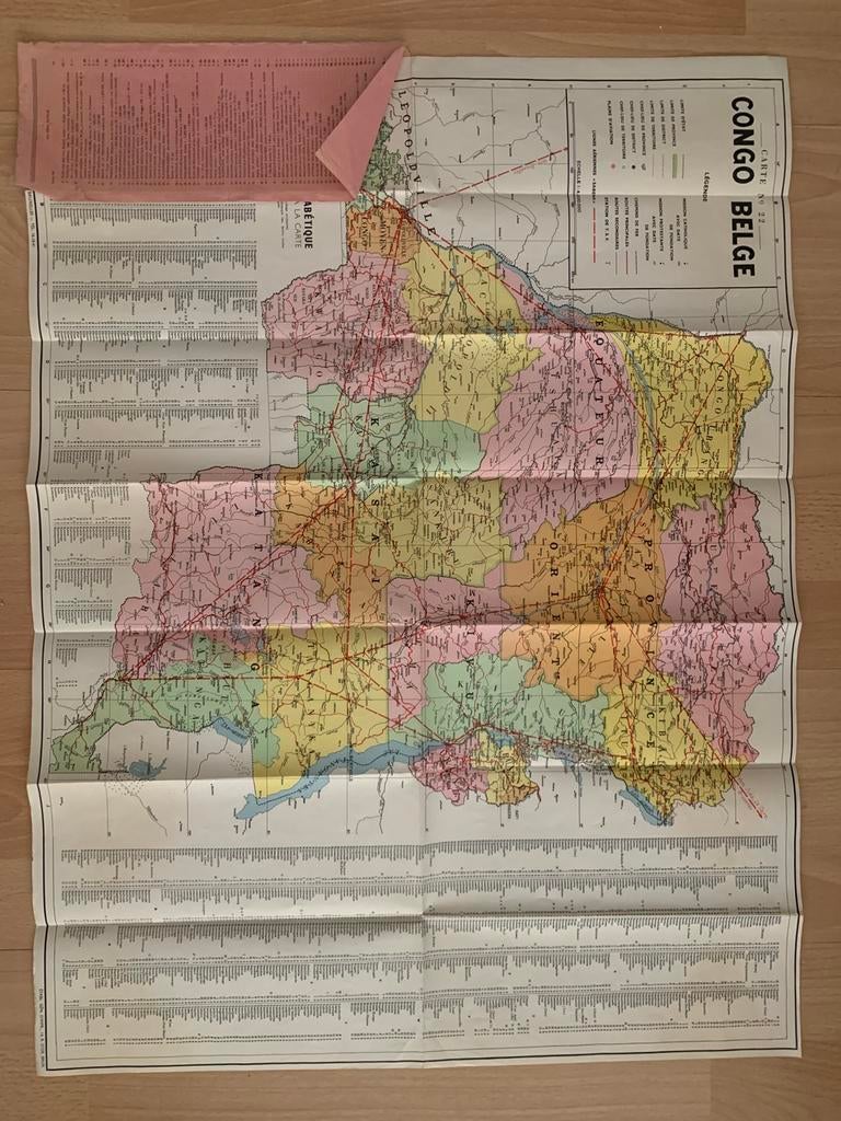 Carte administrative du Congo, Enlèvement ou Envoi, Comme neuf