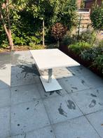 Tuintafel (wit gepoederlakt), Tuin en Terras, Ophalen, Gebruikt