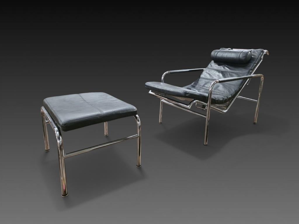 Fauteuil et ottoman Genni par Gabriele Mucchi pour Zanotta, Enlèvement ou Envoi