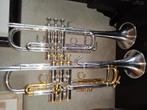 Trompettes Sib et C., Musique & Instruments, Enlèvement, Comme neuf, Trompette en si bémol, Avec valise