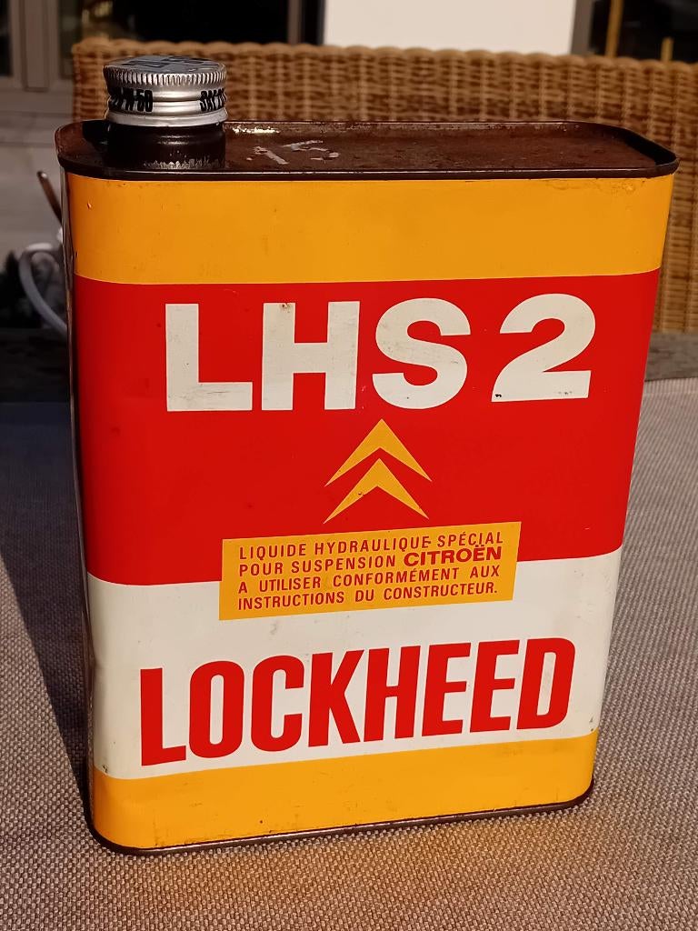 Bidon d'huile Lockheed LHS2 vintage, Enlèvement ou Envoi, Comme neuf