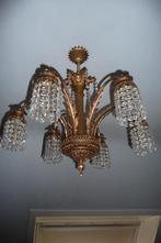 koperen Luster, Huis en Inrichting, Lampen | Kroonluchters, Ophalen, Gebruikt, Overige materialen, Rustiek