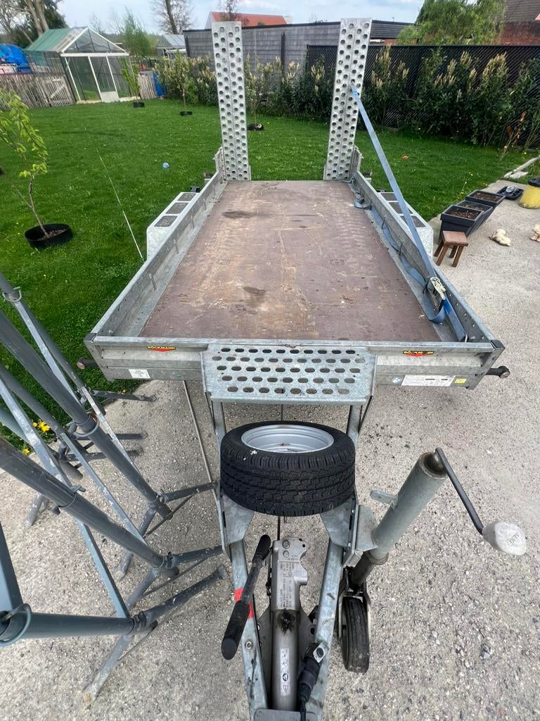 Auto trailer en kran, Ophalen, Zo goed als nieuw