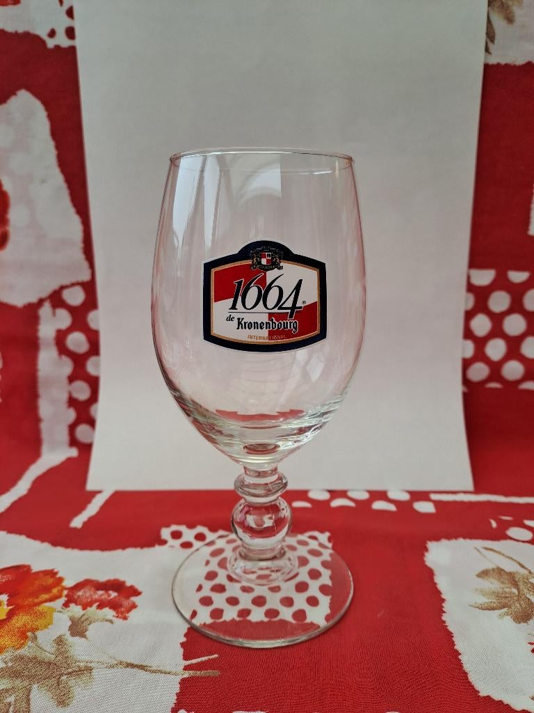 1 bierglas 1664 Kronenbourg, Verzamelen, Ophalen, Nieuw, Bierglas