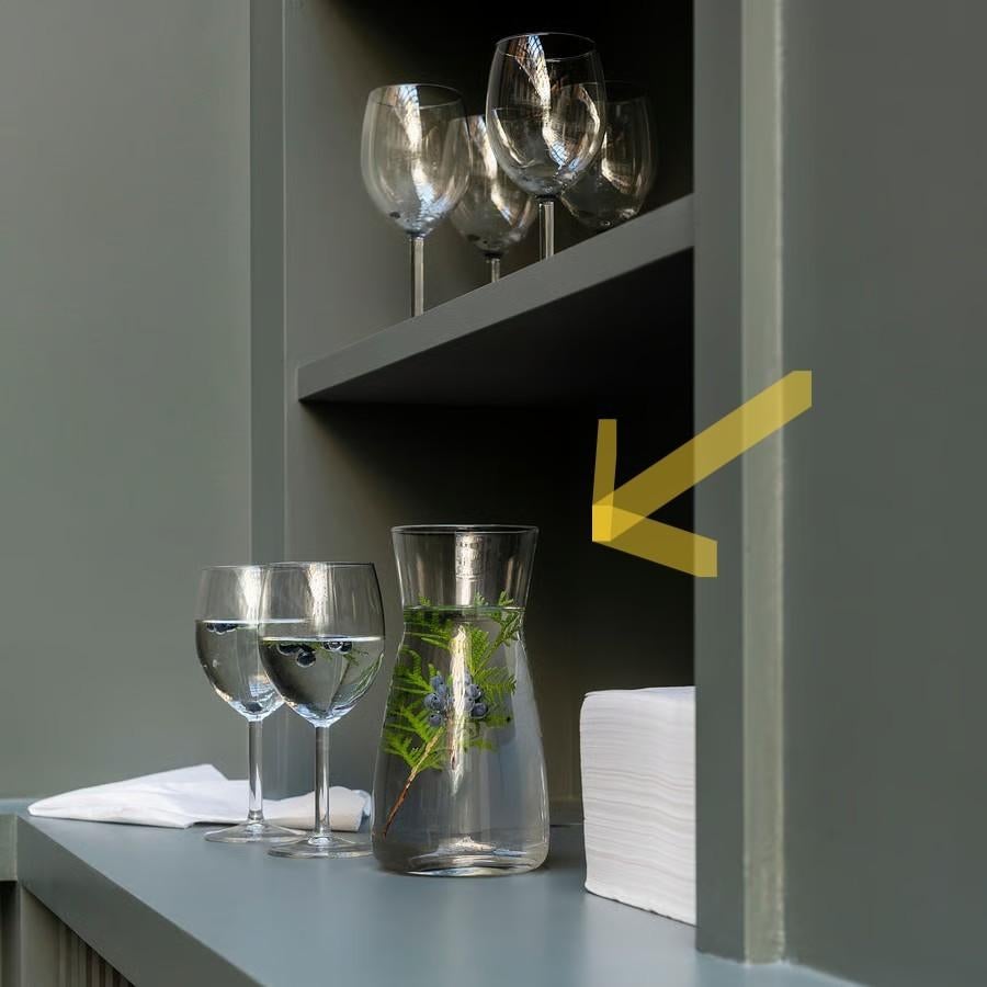 Waterkaraf/vaas, helder glas, 1.0 l (3 stuks), Ophalen, Nieuw, Overige typen