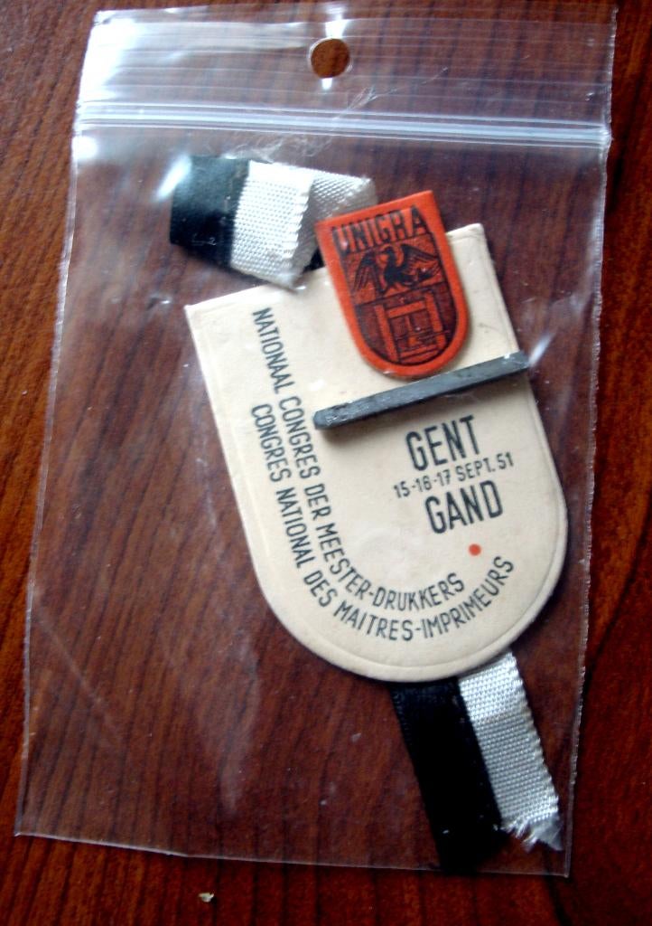 Deelnemer Nationaal congres meesterdrukkers Gent 1951, Tickets en Kaartjes, Eén persoon, September