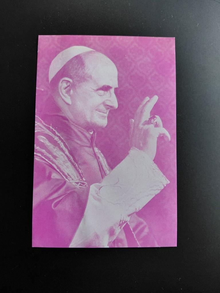 Bidprent Paus Paulus VI, Verzamelen, Bidprentjes en Rouwkaarten, Verzenden, Bidprentje