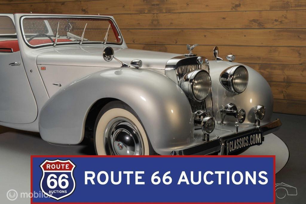 Triumph Roadster 2000 | 1949 | Route 66 Auctions, Auto's, Triumph, Zwart, Bedrijf, Handgeschakeld