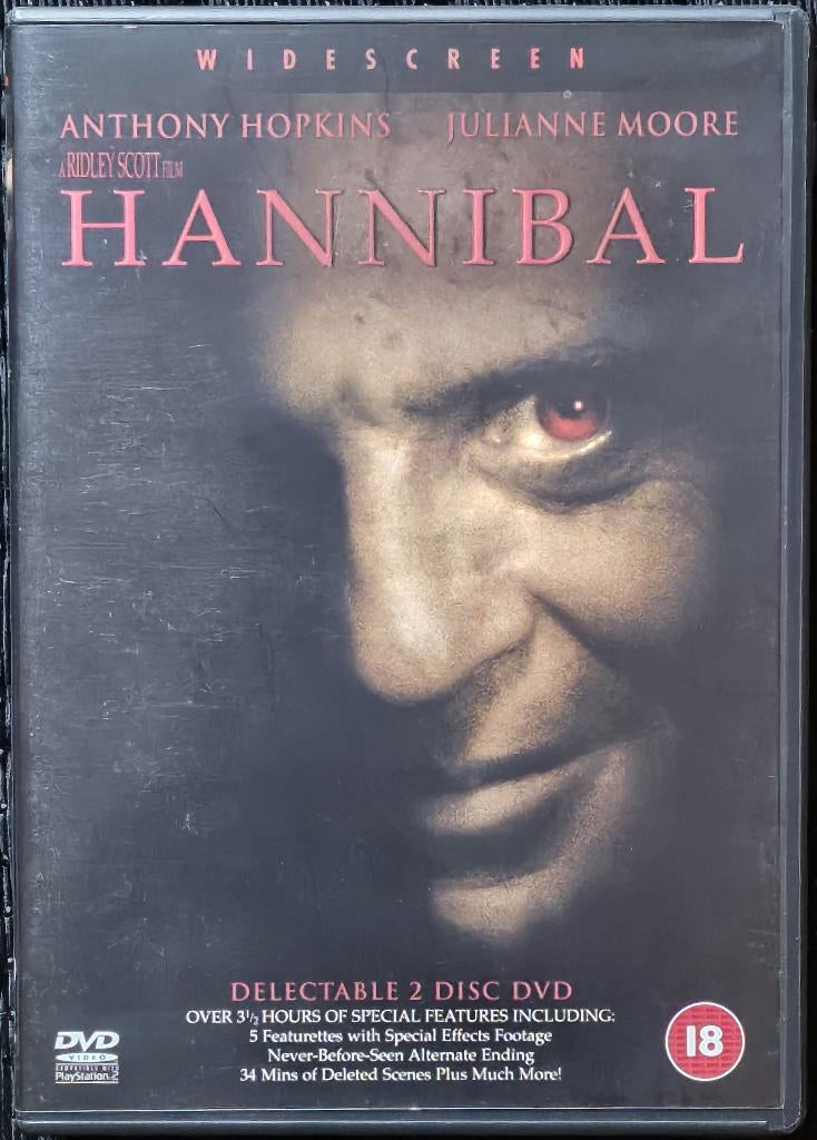 Hannibal (2001) Delectable 2Disc Dvd, Ophalen of Verzenden, Zo goed als nieuw