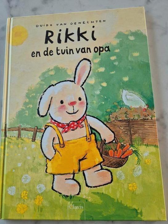 Guido Van Genechten - Rikki en de tuin van opa, Boeken, Prentenboeken en Plaatjesalbums, Gelezen, Ophalen