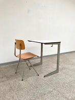 Vintage design Friso Kramer 'Result' schooltafel met -stoel, Enlèvement, Utilisé, Bureau