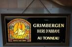 Grimbergen abdijbier bier van het vat lichtbak lichtreclame, Ophalen of Verzenden, Gebruikt, Lichtbak of (neon) lamp