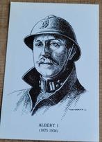 Oude prent: koning Albert I, Verzamelen, Foto's en Prenten, Ophalen of Verzenden, Zo goed als nieuw, Overige onderwerpen, Prent
