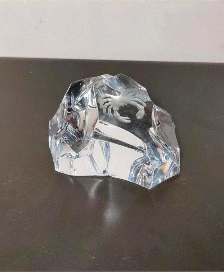 Presse papier Val Saint Lambert model 'Rock', Antiek en Kunst, Antiek | Glaswerk en Kristal, Ophalen of Verzenden