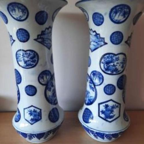 Belle paire de vases arita en porcelaine japonaise du 19ème, Antiquités & Art, Antiquités | Vases, Enlèvement