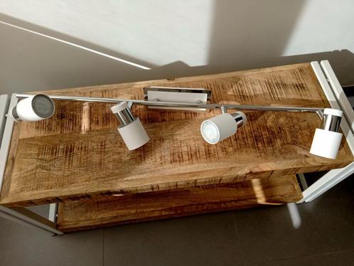 EGLO Davida - plafondspots - 4 Lichts - Chroom/Wit, Huis en Inrichting, Lampen | Plafondlampen, Zo goed als nieuw, Metaal, Ophalen of Verzenden