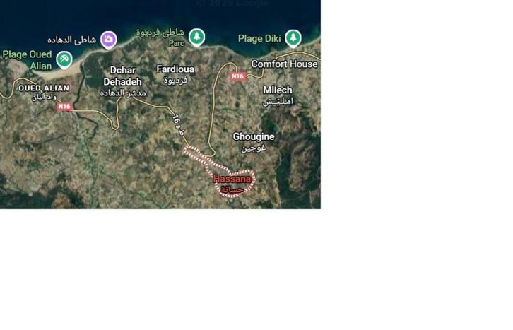 vends terrain 1545 m² près de Ksar Sghir, Immo, Terrains & Terrains à bâtir, 1500 m² ou plus