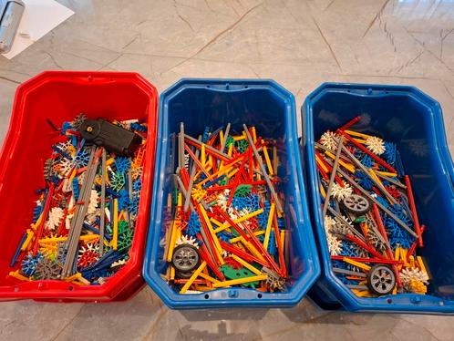 set van 3 Knex-boxen, Kinderen en Baby's, Speelgoed | Bouwstenen, Gebruikt, Ophalen