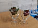Bink bierglazen op voet, Verzamelen, Glas en Drinkglazen, Ophalen of Verzenden, Zo goed als nieuw, Bierglas