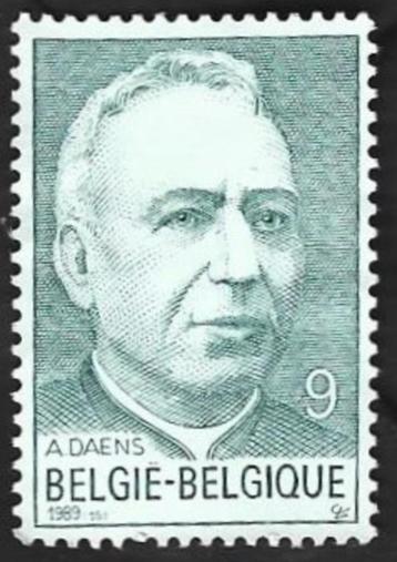 1 Postzegel België 1989 Adolf Daens beschikbaar voor biedingen