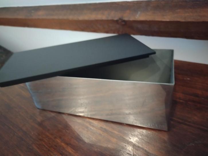 Scapa doos met zwart houten deksel NIEUW, Huis en Inrichting, Woonaccessoires | Kisten, Nieuw, Metaal, Ophalen of Verzenden