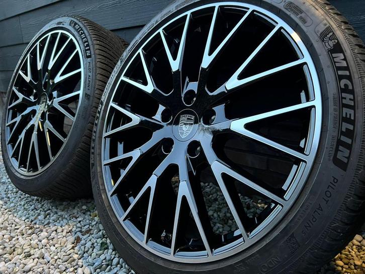 PORSCHE PANAMERA 21 inch 976 G3 velgen winterbanden NIEUWST., Auto-onderdelen, Banden en Velgen, Banden en Velgen, Winterbanden