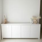 Buffet design blanc laqué, Maison & Meubles, Enlèvement, Comme neuf