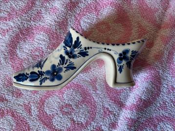 Vintage schoentje in Delfts blauw beschikbaar voor biedingen