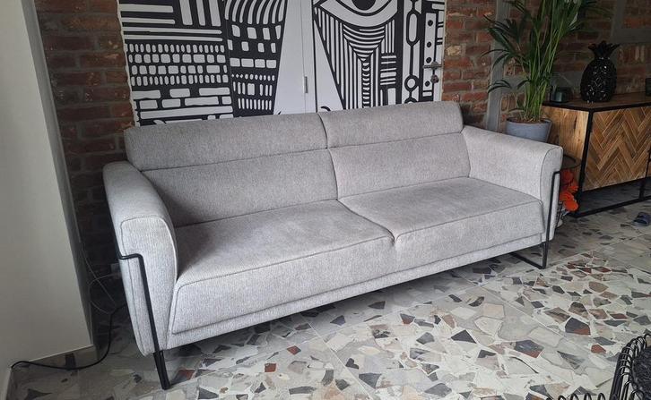 Salon + pouf, Maison & Meubles, Canapés | Salons, Comme neuf, Enlèvement