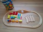 Houten trein met rails en blokken, Ophalen of Verzenden, Zo goed als nieuw, Overige typen