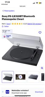 Sony PS-LX310BT Bluetooth Platenspeler Zwart, Audio, Tv en Foto, Platenspelers, Ophalen, Zo goed als nieuw, Platenspeler, Sony