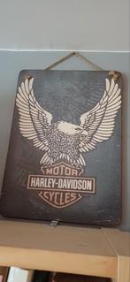 Harley Davidson mineraalplaat, Verzamelen, Ophalen of Verzenden, Zo goed als nieuw, Reclamebord
