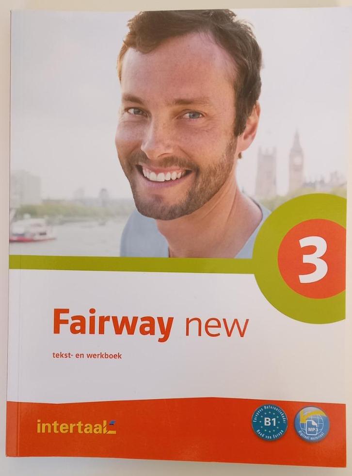 Fairway new 3 Tekst- en werkboek Engels met online-mp's, Boeken, Studieboeken en Cursussen, Zo goed als nieuw, Overige niveaus