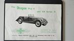 Morgan 4/4  en  +4 brochure, Ophalen of Verzenden, Gebruikt
