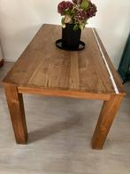 Eetkamer tafel in teak, Huis en Inrichting, Ophalen, Vijf personen of meer, Rechthoekig, Teakhout