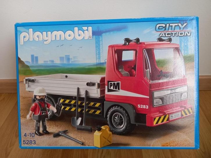 Playmobil 5283 (Vrachtwagen op bouwwerf), Kinderen en Baby's, Speelgoed | Playmobil, Zo goed als nieuw, Complete set, Ophalen of Verzenden