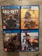 Ps4 games cd call of duty black ops mortal kombat, Games en Spelcomputers, Ophalen of Verzenden, Zo goed als nieuw