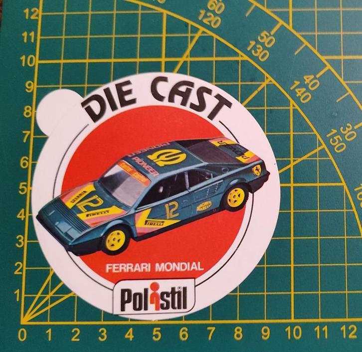 Sticker Polistil Ferrari Mondial, Verzamelen, Stickers, Ophalen of Verzenden