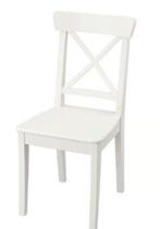 6 witte keukenstoelen, Huis en Inrichting, Ophalen, Gebruikt, Wit, Cottage