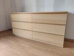 Malm kast Ikea - wit geglazuurd eikenfineer, Ophalen, 150 tot 200 cm, Zo goed als nieuw, Minder dan 100 cm
