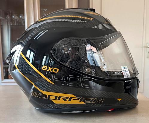 Scorpion exo-1400 evo carbon taille M comme neuf, Motos, Vêtements | Casques de moto, Casque intégral, M, Autres marques, Neuf, sans ticket