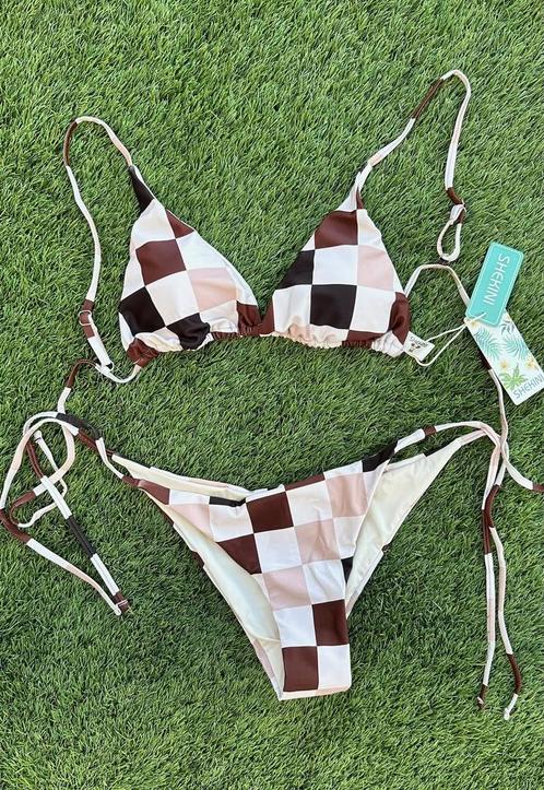 Bruin-beige ruitjes bikini – helemaal summer ready, Kleding | Dames, Badmode en Zwemkleding, Bikini, Beige, Ophalen