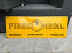 FireZone motor olie oud reclamebord, Ophalen of Verzenden, Gebruikt, Reclamebord