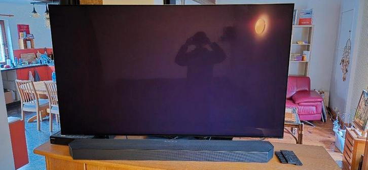 Samsung QD OLED 65S95C + barre son HW-Q990C, Woofer et 2 HP., TV, Hi-fi & Vidéo, Ensembles home-cinéma, Comme neuf, Barre de son