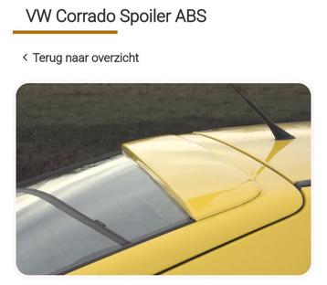 volkswagen Corrado dakraam spoiler ABS beschikbaar voor biedingen