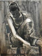 "Na de repetitie" Schilderij, Antiek en Kunst, Kunst | Schilderijen | Modern, Verzenden