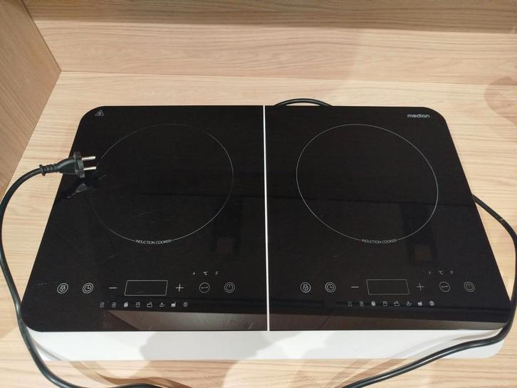 Plaque induction portable Médion, Electroménager, Tables de cuisson, Comme neuf, 3 zones de cuisson ou moins, Enlèvement