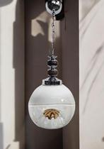 Vintage glazen bollamp / hanglamp Carlo Nason voor Mazzega, Antiek en Kunst, Ophalen of Verzenden