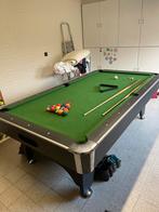 Pooltafel zwart/groen 8ft, Ophalen, Zo goed als nieuw, Pooltafel